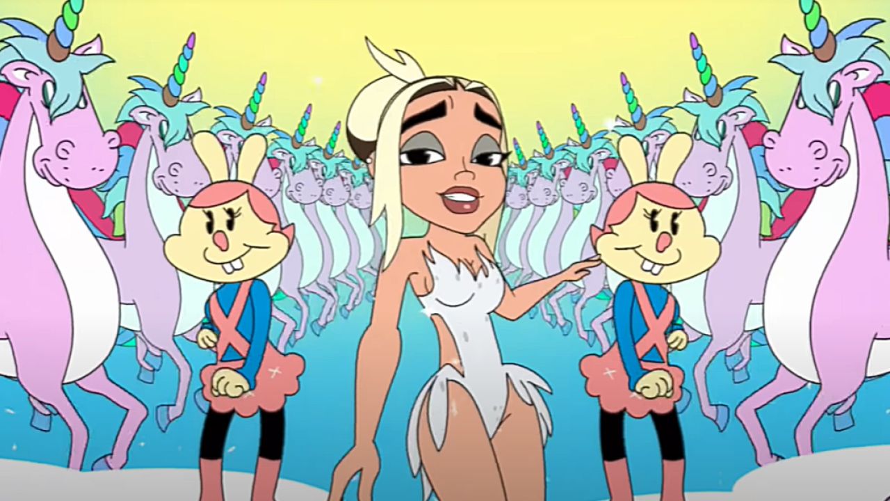 Dua Lipa de lleno en versión animada en su nuevo video «Hallucinate» por The Mill, Titmouse